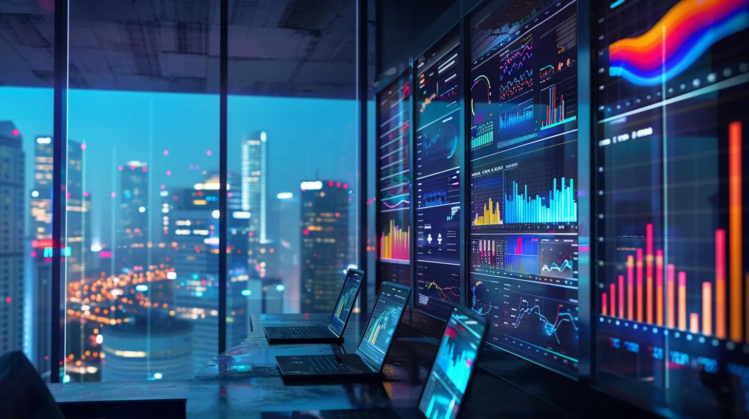 a sleek, modern office workspace filled with multiple screens displaying colorful graphs and analytics, showcasing a detailed evaluation of on-page seo elements against a backdrop of dynamic city skyscrapers, illuminated by soft, focused lighting to emphasize the high-tech atmosphere. a sleek, modern office workspace filled with multiple screens displaying colorful graphs and analytics, showcasing a detailed evaluation of on-page seo elements against a backdrop of dynamic city skyscrapers, illuminated by soft, focused lighting to emphasize the high-tech atmosphere.